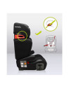 BN-LO-HUGO_LETHER_BLACK,Lionelo - Scaun auto Hugo Lether, Cu Isofix, Tetiera, Husa, 2 suporturi pentru pahar,15-36 Kg, Conform c