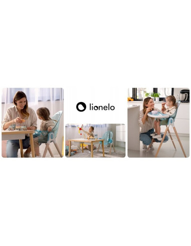 BN-LO-MAYA_WHITE,Lionelo - Scaun de masa Maya, 2 in 1, Transformabil, 3 pozitii de inclinare, Conform cu standardele europeane d
