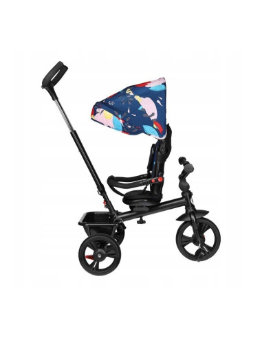 BN-LO-HAARI_BLUE_NAVY,Lionelo - Tricicleta Haari Blue Navy Suport picioare, Control al directiei, Scaun reversibil, Rotire 360 g