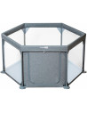 BN-44459,Tarc de joaca pentru bebe, Hexagonal, Cu 4 manere, Intrare cu fermoar, Cu geanta de transport, 117 x 67 x 67 cm, Confor