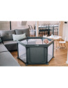 BN-44459,Tarc de joaca pentru bebe, Hexagonal, Cu 4 manere, Intrare cu fermoar, Cu geanta de transport, 117 x 67 x 67 cm, Confor