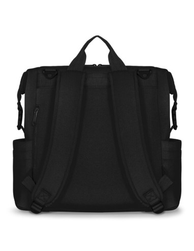 BN-LO-CUBE_BLACK,Lionelo - Rucsac impermeabil pentru mamici Cube, Cu 12 compartimente si salteluta de schimbat, Cu prindere univ