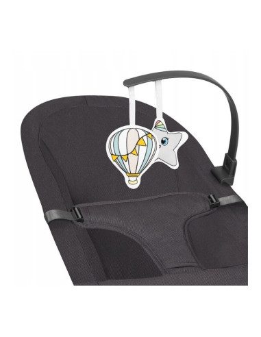 BN-LO-JUNE_GREY_STONE,Lionelo - Fotoliu balansoar June, Cu arcada cu jucarii, Ergonomic, Balansare manuala, Pliabil, 0 luni+, Gr