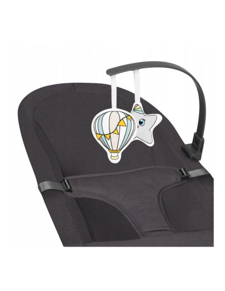 BN-LO-JUNE_GREY_STONE,Lionelo - Fotoliu balansoar June, Cu arcada cu jucarii, Ergonomic, Balansare manuala, Pliabil, 0 luni+, Gr