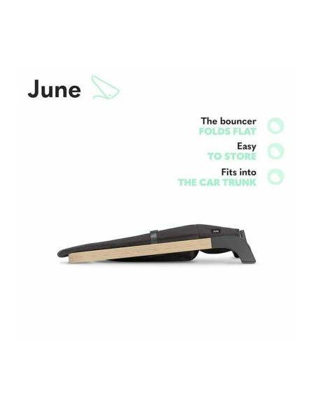 BN-LO-JUNE_GREY_STONE,Lionelo - Fotoliu balansoar June, Cu arcada cu jucarii, Ergonomic, Balansare manuala, Pliabil, 0 luni+, Gr