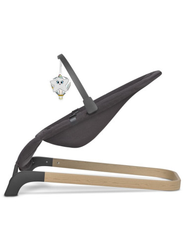 BN-LO-JUNE_GREY_STONE,Lionelo - Fotoliu balansoar June, Cu arcada cu jucarii, Ergonomic, Balansare manuala, Pliabil, 0 luni+, Gr