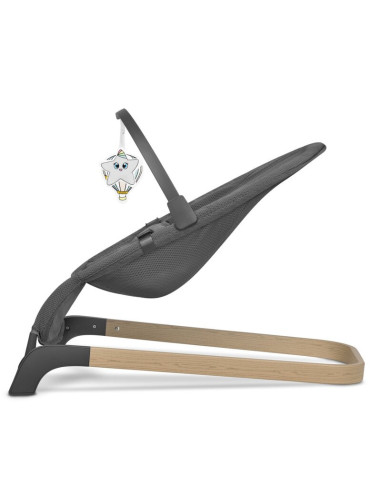 BN-LO-JUNE_AIR_GREY_STONE,Lionelo - Fotoliu balansoar June AIR, Cu arcada cu jucarii, Ergonomic, Permite circulatia aerului, Bal