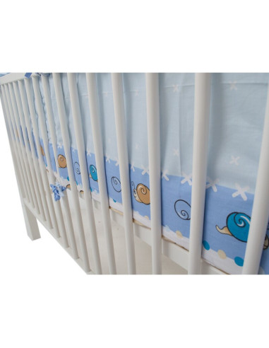 BN-BN241,Babyneeds - Aparatoare laterala pentru patut 120x60 cm, Cu umplutura antialergica, Dimensiune 180 x 32 cm, Teddy Friend