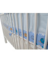 BN-BN241,Babyneeds - Aparatoare laterala pentru patut 120x60 cm, Cu umplutura antialergica, Dimensiune 180 x 32 cm, Teddy Friend