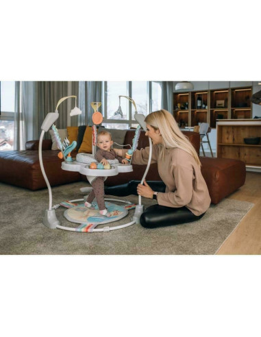 BN-45777,Jumper interactiv, Jumeperoo, Cu scaun rotativ la 360 grade, Reglabil pe inaltime, Cu melodii, lumini si jucarii, Confo
