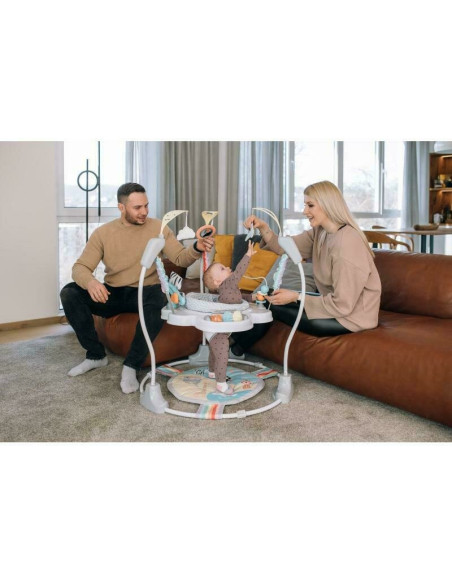BN-45777,Jumper interactiv, Jumeperoo, Cu scaun rotativ la 360 grade, Reglabil pe inaltime, Cu melodii, lumini si jucarii, Confo
