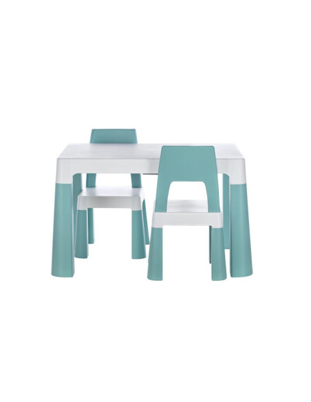 46637,Set masuta si doua scaune pentru copii, Neo, Cu doua sertare, Cu masa reglabila la doua inaltimi, FreeON, Verde