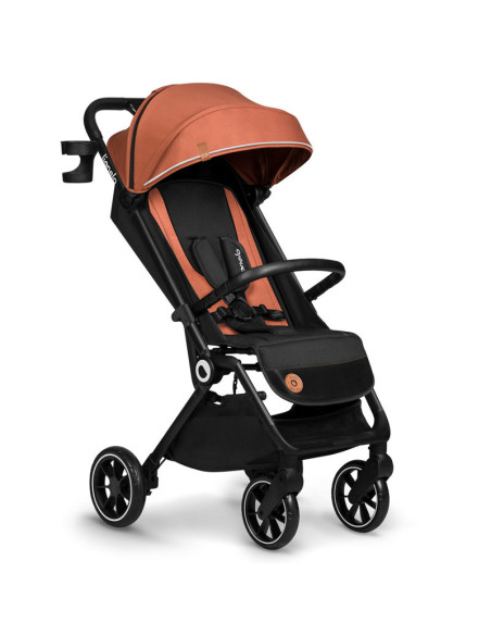BN-LO-CLOE_BROWN_RUST,Lionelo - Carucior sport Cloe, De la nastere, Cu accesorii, Cadru din aluminiu, 0-22 kg, Usor, Pliabil cu 