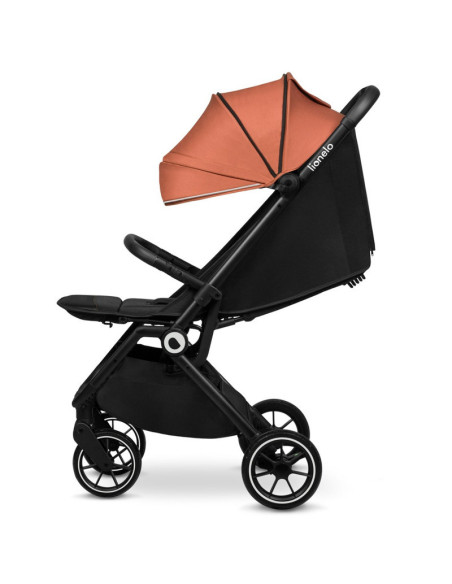 BN-LO-CLOE_BROWN_RUST,Lionelo - Carucior sport Cloe, De la nastere, Cu accesorii, Cadru din aluminiu, 0-22 kg, Usor, Pliabil cu 