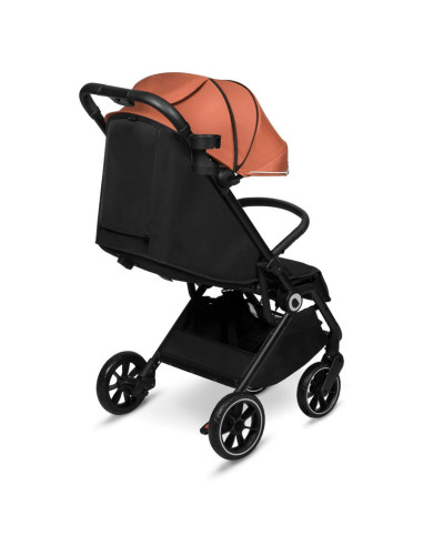 BN-LO-CLOE_BROWN_RUST,Lionelo - Carucior sport Cloe, De la nastere, Cu accesorii, Cadru din aluminiu, 0-22 kg, Usor, Pliabil cu 