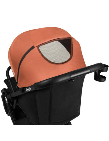 BN-LO-CLOE_BROWN_RUST,Lionelo - Carucior sport Cloe, De la nastere, Cu accesorii, Cadru din aluminiu, 0-22 kg, Usor, Pliabil cu 