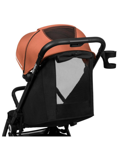 BN-LO-CLOE_BROWN_RUST,Lionelo - Carucior sport Cloe, De la nastere, Cu accesorii, Cadru din aluminiu, 0-22 kg, Usor, Pliabil cu 