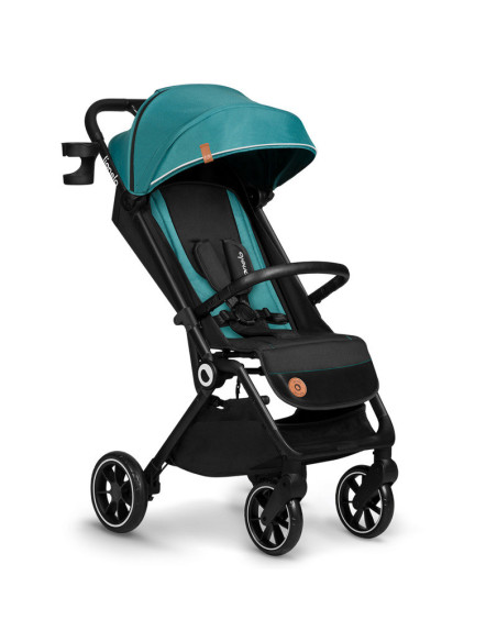 BN-LO-CLOE_GREEN_EMERALD,Lionelo - Carucior sport Cloe, De la nastere, Cu accesorii, Cadru din aluminiu, 0-22 kg, Usor, Pliabil 