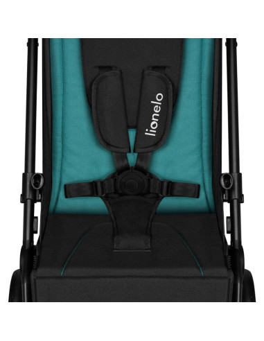 BN-LO-CLOE_GREEN_EMERALD,Lionelo - Carucior sport Cloe, De la nastere, Cu accesorii, Cadru din aluminiu, 0-22 kg, Usor, Pliabil 