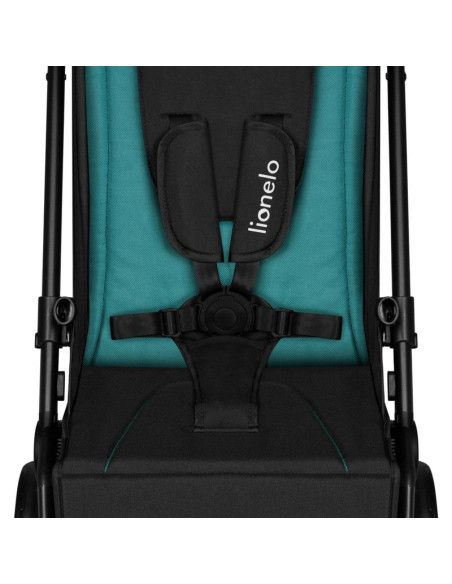 BN-LO-CLOE_GREEN_EMERALD,Lionelo - Carucior sport Cloe, De la nastere, Cu accesorii, Cadru din aluminiu, 0-22 kg, Usor, Pliabil 