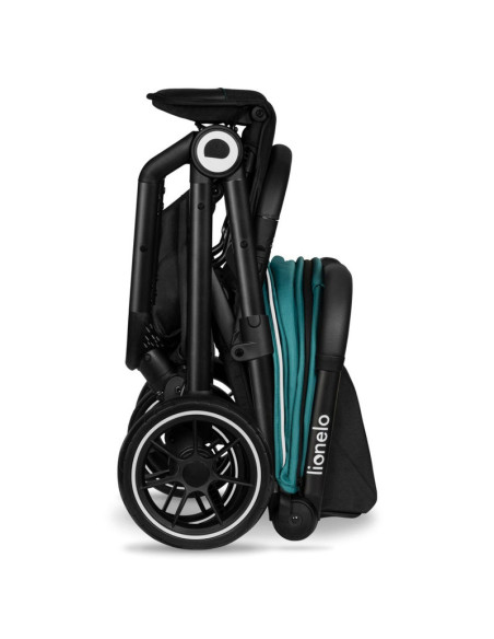 BN-LO-CLOE_GREEN_EMERALD,Lionelo - Carucior sport Cloe, De la nastere, Cu accesorii, Cadru din aluminiu, 0-22 kg, Usor, Pliabil 