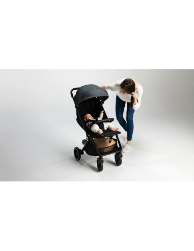 BN-LO-CLOE_GREEN_EMERALD,Lionelo - Carucior sport Cloe, De la nastere, Cu accesorii, Cadru din aluminiu, 0-22 kg, Usor, Pliabil 