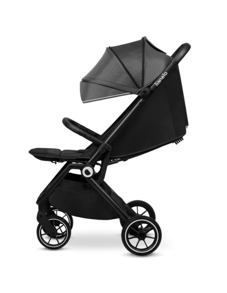 BN-LO-CLOE_GREY_STONE,Lionelo - Carucior sport Cloe, De la nastere, Cu accesorii, Cadru din aluminiu, 0-22 kg, Usor, Pliabil cu 