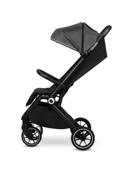 BN-LO-CLOE_GREY_STONE,Lionelo - Carucior sport Cloe, De la nastere, Cu accesorii, Cadru din aluminiu, 0-22 kg, Usor, Pliabil cu 