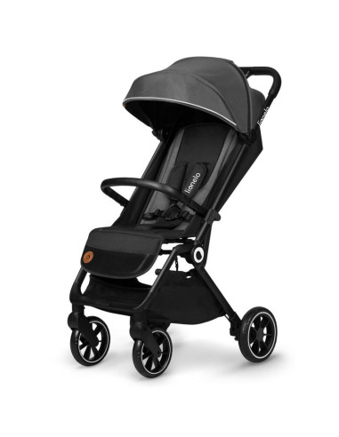 BN-LO-CLOE_GREY_STONE,Lionelo - Carucior sport Cloe, De la nastere, Cu accesorii, Cadru din aluminiu, 0-22 kg, Usor, Pliabil cu 