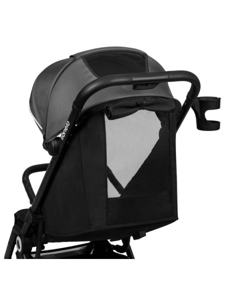 BN-LO-CLOE_GREY_STONE,Lionelo - Carucior sport Cloe, De la nastere, Cu accesorii, Cadru din aluminiu, 0-22 kg, Usor, Pliabil cu 