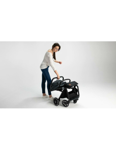 BN-LO-CLOE_GREY_STONE,Lionelo - Carucior sport Cloe, De la nastere, Cu accesorii, Cadru din aluminiu, 0-22 kg, Usor, Pliabil cu 