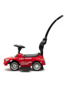BN-45826,Masinuta de impins Firefighters, Cu maner de impins detasabil, Cu protectii laterale, Cu melodii si claxon, Cu suport j