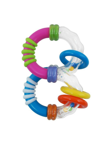 BN-45814,Jucarie zornaitoare pentru bebelusi, Cu diferite texturi, Dimensiune 11 cm x 7.5 x 4 cm, Baby Mix