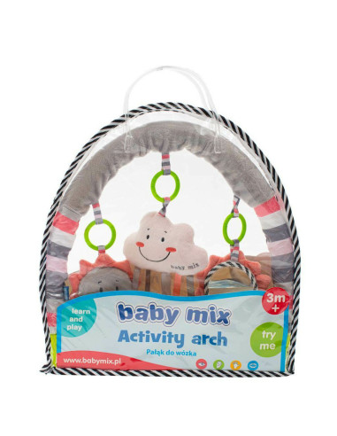 BN-45090,Arcada universala cu jucarii din plus, Pentru landou, Carucior, Scaun de masa, Patut, Baby Mix, Cloud