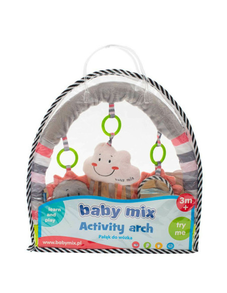 BN-45090,Arcada universala cu jucarii din plus, Pentru landou, Carucior, Scaun de masa, Patut, Baby Mix, Cloud