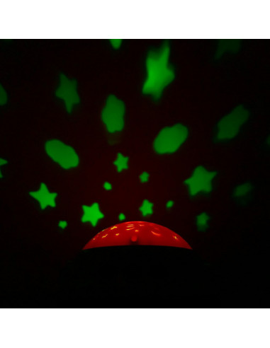 BN-37046,Carusel muzical pentru patut bebelusi, Cu proiectii, Cu melodii si sunete ale naturii, Cu 11 jucarii, Baby Mix, Red