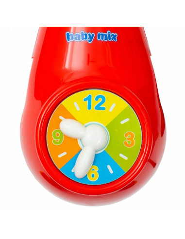 BN-37046,Carusel muzical pentru patut bebelusi, Cu proiectii, Cu melodii si sunete ale naturii, Cu 11 jucarii, Baby Mix, Red