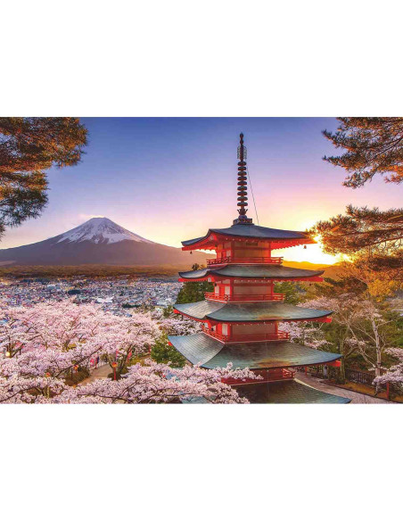 RVSPA17090,Puzzle Fuji Ciresi Infloriti, 1000 Piese