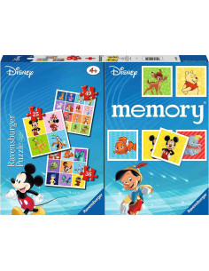 RVSPC20985,Puzzle + Joc Memory Personaje Disney, 25/36/49 Piese