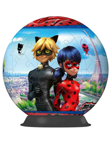 RVS3D11167,Puzzle 3D Miraculous, 72 Piese