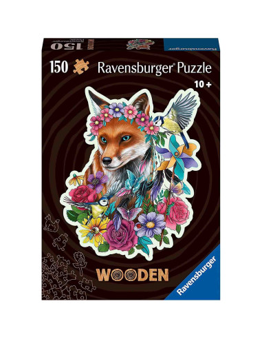 RVSPA17512,Puzzle Lemn Contur Vulpe, 150 Piese