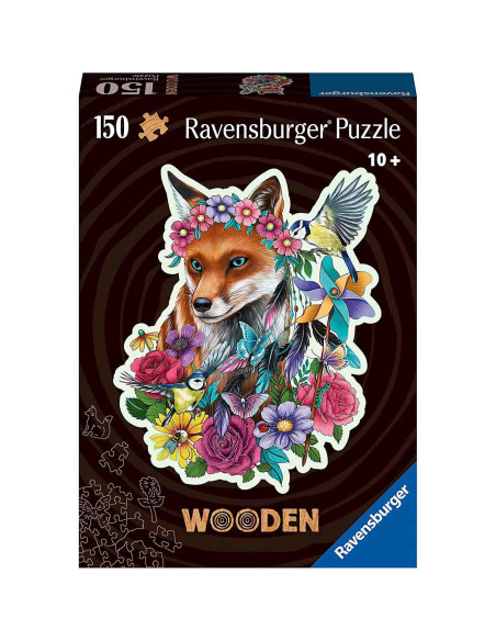 RVSPA17512,Puzzle Lemn Contur Vulpe, 150 Piese