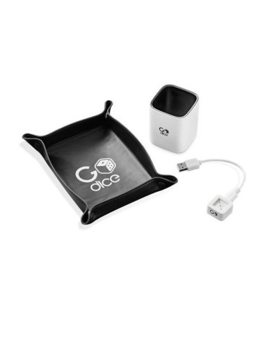 GDN1ACCS-BASIC2,Set accesorii zaruri GoDice, pahar + tava + cablu usb