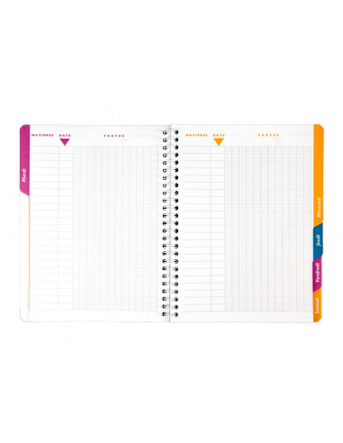 Agendă școlară Clairefontaine, 72 file, 17 x 22 cm,AGE023