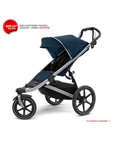 TA10101943,Carucior Thule Urban Glide 2 Single Aluminum/MajolicaBlue (model2020)