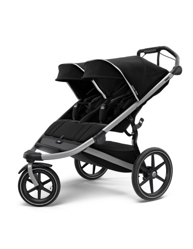 TA10101951,Carucior Thule Urban Glide 2 Double Aluminum/Jet Black