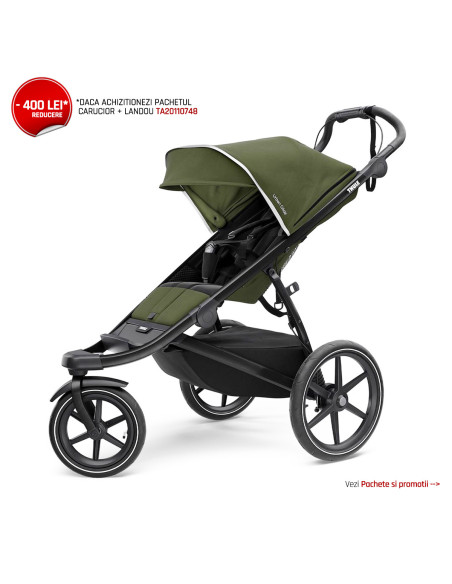 TA10101944,Carucior Thule Urban Glide 2 Single Black/Cypress Green (model2020)
