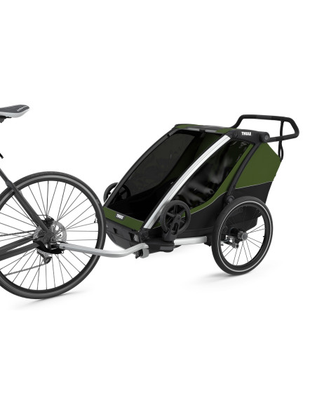 TA10204021,Carucior multisport Thule Chariot Cab 2, Aluminum/Cypress Green