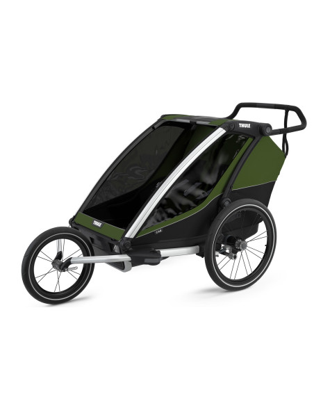 TA10204021,Carucior multisport Thule Chariot Cab 2, Aluminum/Cypress Green
