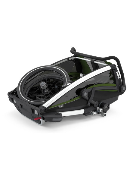 TA10204021,Carucior multisport Thule Chariot Cab 2, Aluminum/Cypress Green